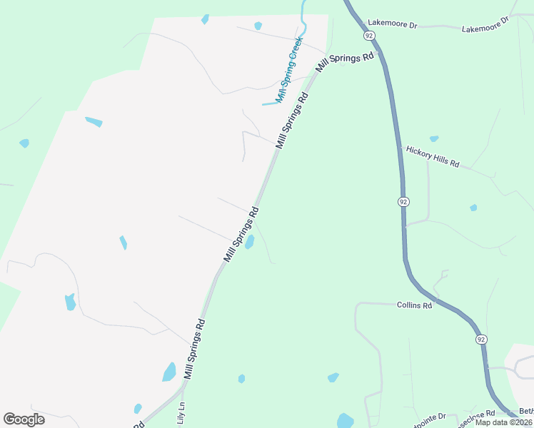 map of restaurants, bars, coffee shops, grocery stores, and more near 1544 Mill Springs Road in New Market