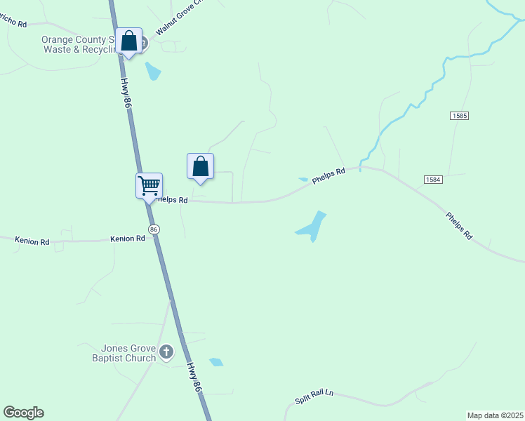 map of restaurants, bars, coffee shops, grocery stores, and more near 409 Phelps Road in Hillsborough