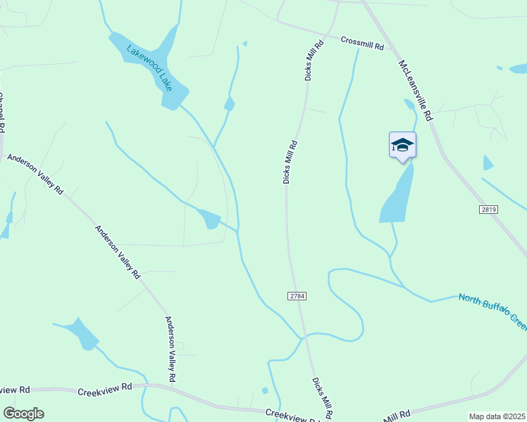 map of restaurants, bars, coffee shops, grocery stores, and more near 4567 Dicks Mill Road in McLeansville