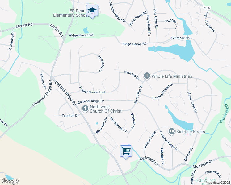 map of restaurants, bars, coffee shops, grocery stores, and more near 3999 Wild Cherry Court in Greensboro
