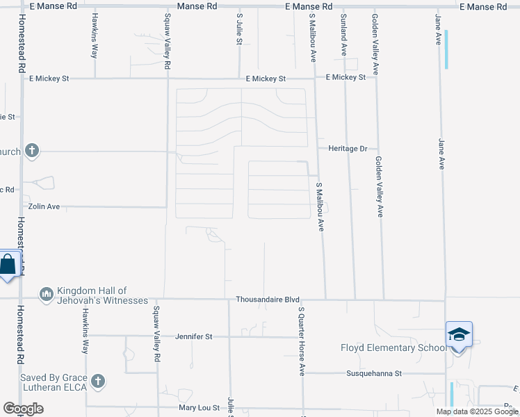 map of restaurants, bars, coffee shops, grocery stores, and more near 3835 East Weld Avenue in Pahrump