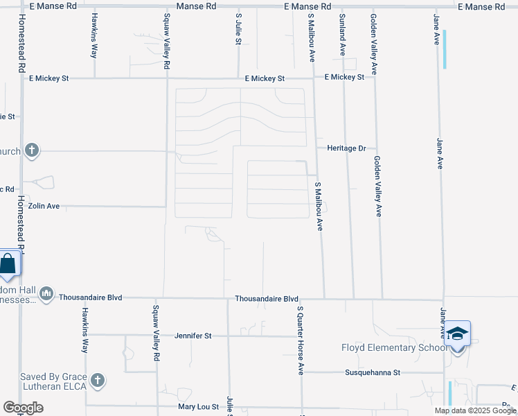 map of restaurants, bars, coffee shops, grocery stores, and more near 3835 East Weld Avenue in Pahrump