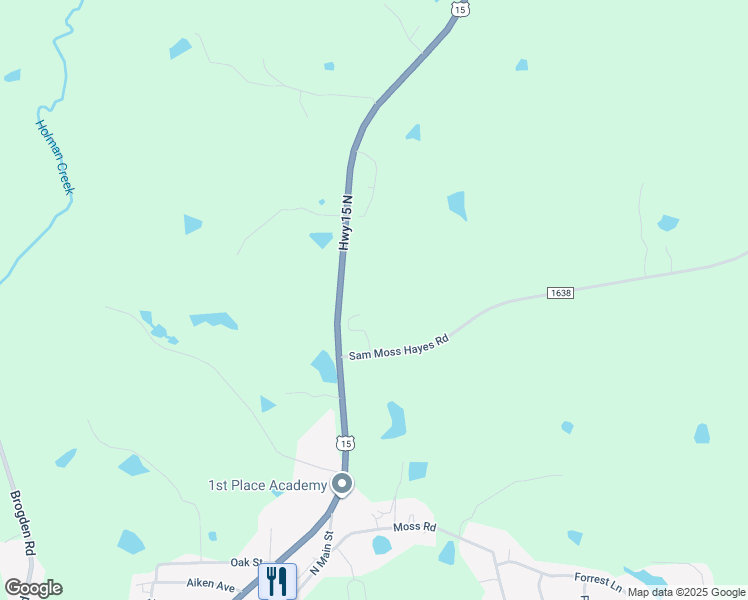 map of restaurants, bars, coffee shops, grocery stores, and more near in Creedmoor