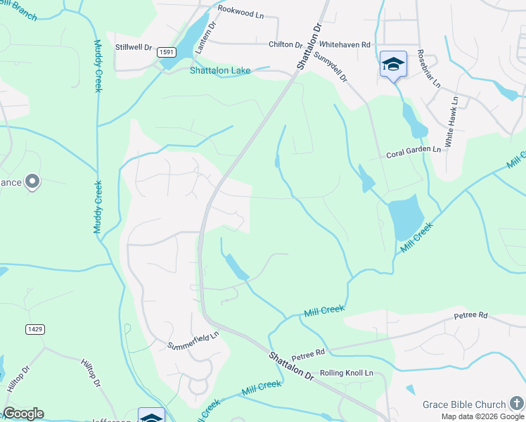 map of restaurants, bars, coffee shops, grocery stores, and more near 3830 Ryan Way in Winston-Salem