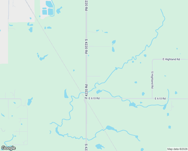 map of restaurants, bars, coffee shops, grocery stores, and more near 19054 East 608 Road in Inola