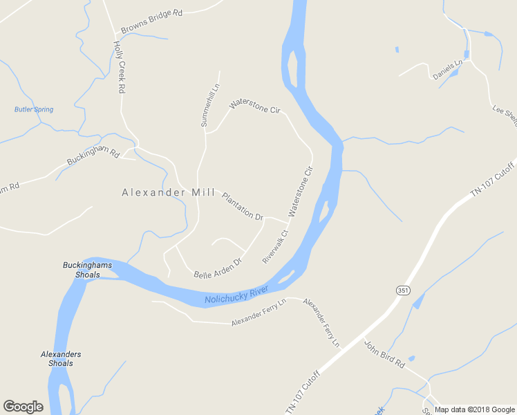 map of restaurants, bars, coffee shops, grocery stores, and more near 225 Plantation Drive in Greeneville