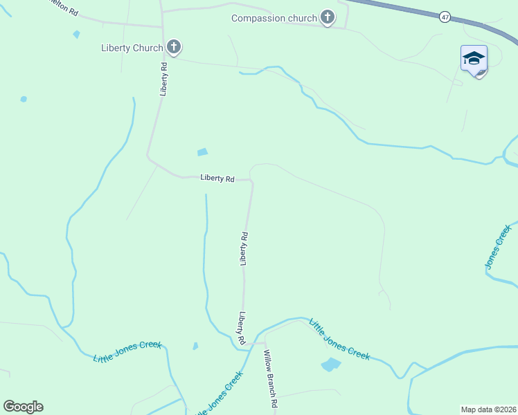 map of restaurants, bars, coffee shops, grocery stores, and more near 1535 Liberty Road in Charlotte