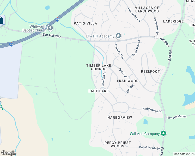 map of restaurants, bars, coffee shops, grocery stores, and more near 234 Timberway Drive in Nashville