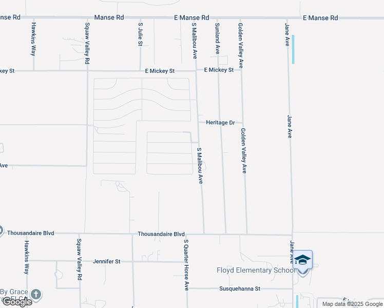 map of restaurants, bars, coffee shops, grocery stores, and more near 5599 South Dunn Street in Pahrump