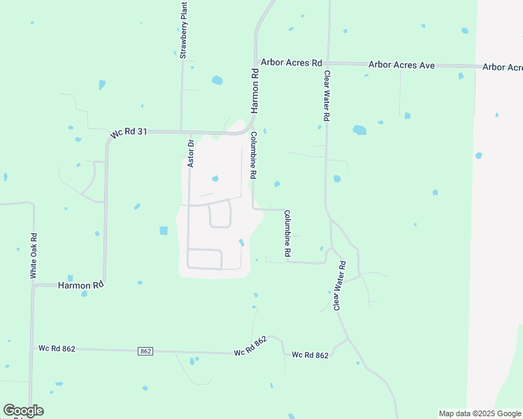 map of restaurants, bars, coffee shops, grocery stores, and more near 18500 Columbine Road in Fayetteville