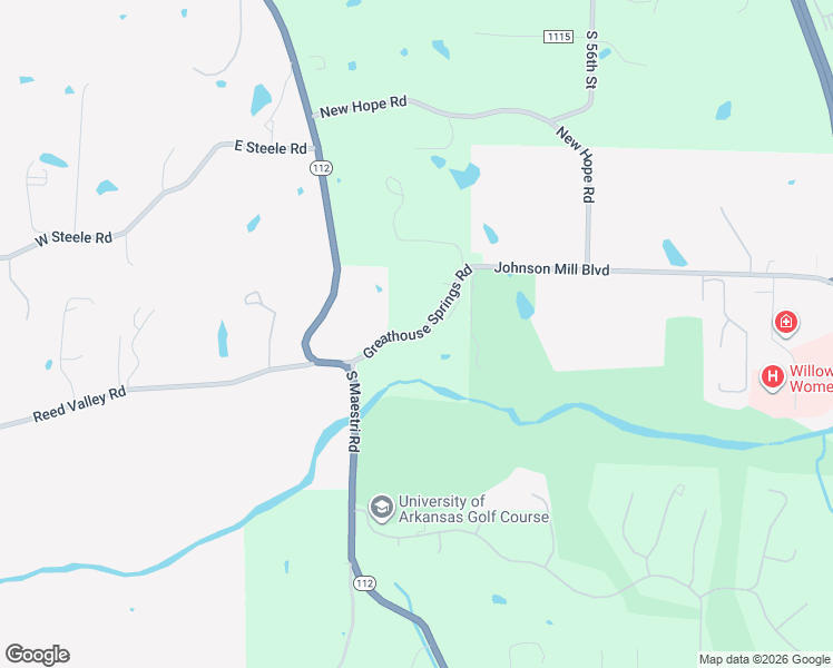 map of restaurants, bars, coffee shops, grocery stores, and more near Greathouse Springs Road in Springdale