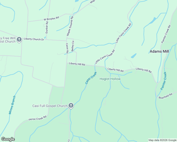 map of restaurants, bars, coffee shops, grocery stores, and more near 186 Liberty Hill Road in Chuckey