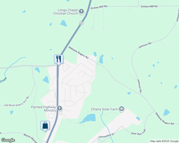 map of restaurants, bars, coffee shops, grocery stores, and more near 142 Pillow Lane in Burlington