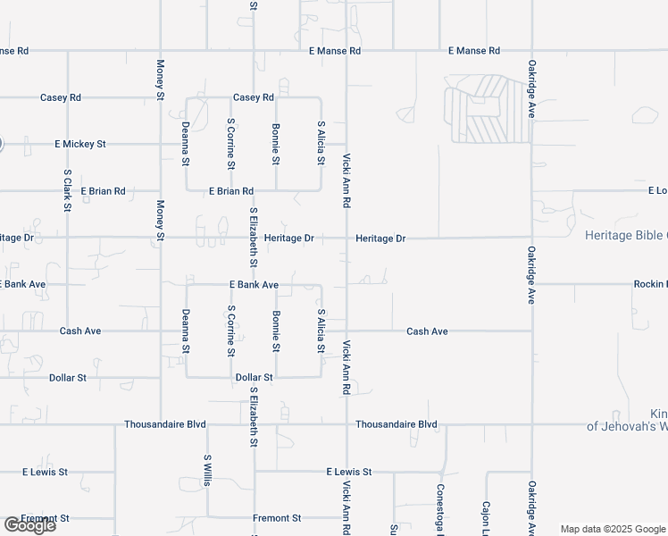 map of restaurants, bars, coffee shops, grocery stores, and more near 5580 Vicki Ann Road in Pahrump
