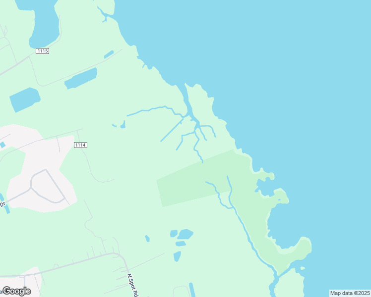 map of restaurants, bars, coffee shops, grocery stores, and more near in Powells Point