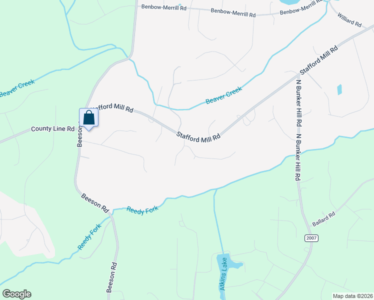 map of restaurants, bars, coffee shops, grocery stores, and more near 8450 Alice Player Drive in Oak Ridge