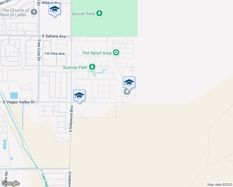 map of restaurants, bars, coffee shops, grocery stores, and more near 6876 Painted Morning Avenue in Las Vegas