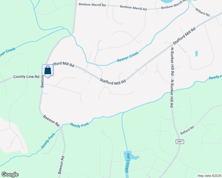 map of restaurants, bars, coffee shops, grocery stores, and more near 8450 Alice Player Drive in Oak Ridge