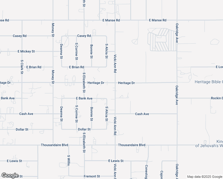 map of restaurants, bars, coffee shops, grocery stores, and more near 5550 Vicki Ann Road in Pahrump