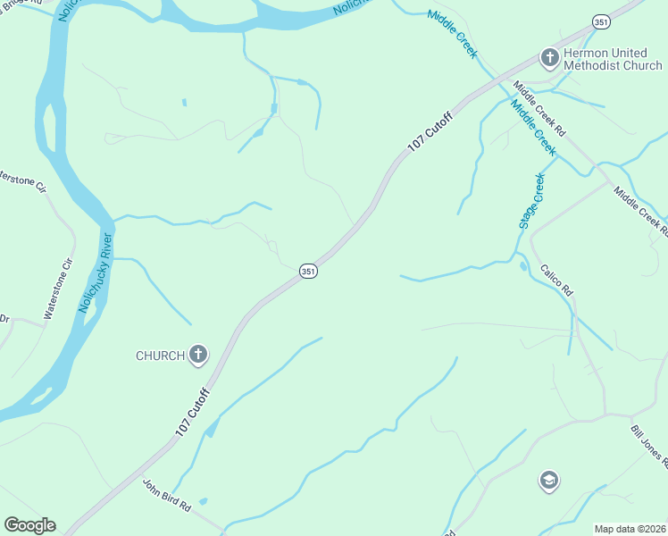 map of restaurants, bars, coffee shops, grocery stores, and more near 2127-2199 Tennessee 107 Cutoff in Afton