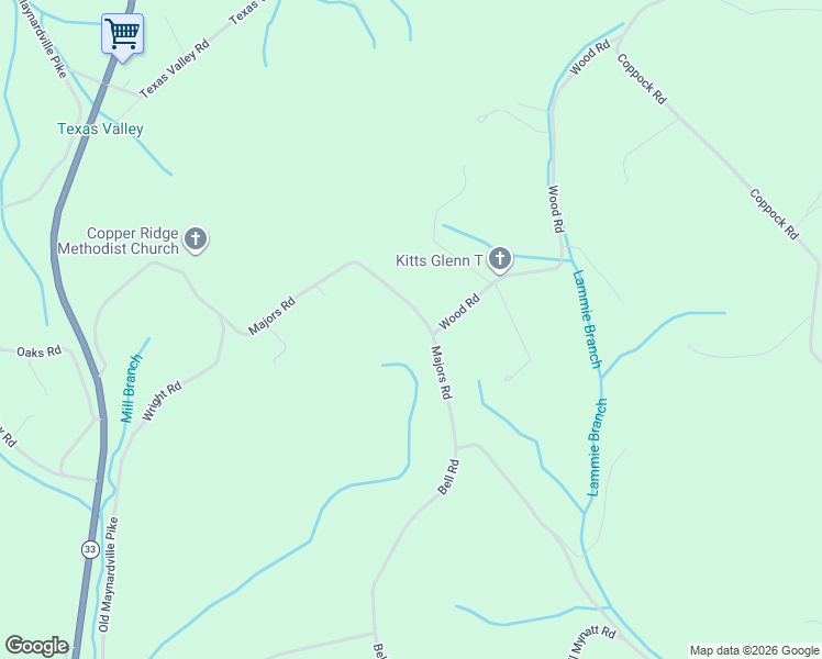 map of restaurants, bars, coffee shops, grocery stores, and more near 8429 Majors Road in Knoxville