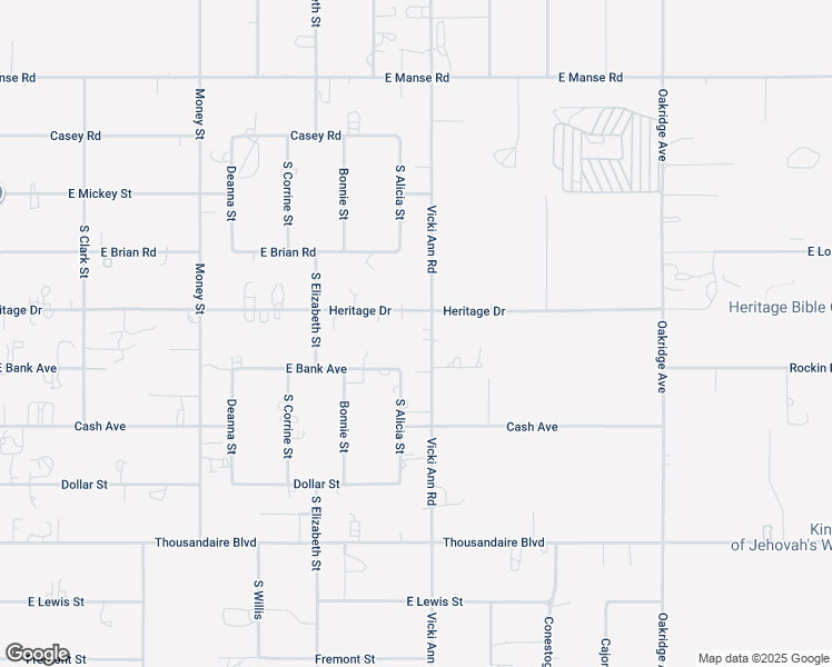 map of restaurants, bars, coffee shops, grocery stores, and more near 5550 Vicki Ann Road in Pahrump