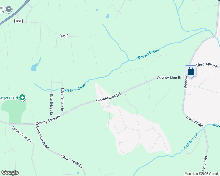 map of restaurants, bars, coffee shops, grocery stores, and more near 9129 County Line Road in Kernersville