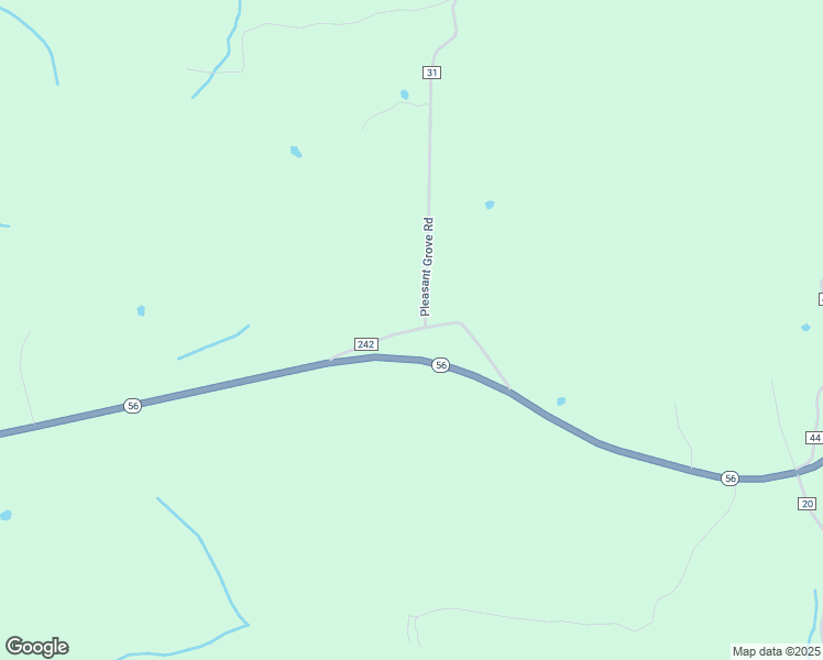 map of restaurants, bars, coffee shops, grocery stores, and more near County Road 242 in Izard County