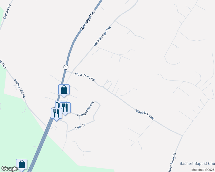 map of restaurants, bars, coffee shops, grocery stores, and more near 261 Stout Town Road in Blaine