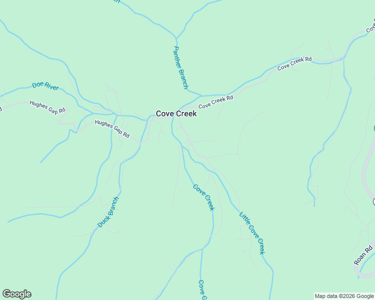 map of restaurants, bars, coffee shops, grocery stores, and more near 101-111 Doe Lane in Roan Mountain