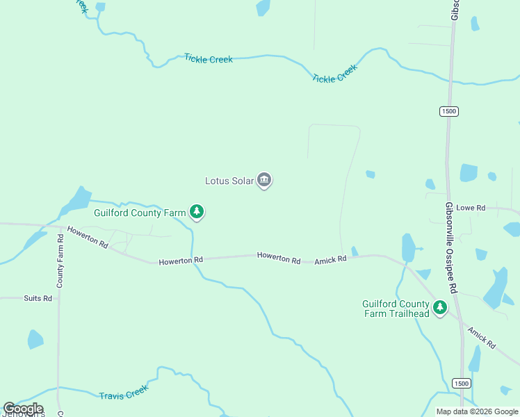 map of restaurants, bars, coffee shops, grocery stores, and more near 7391 Howerton Road in Elon
