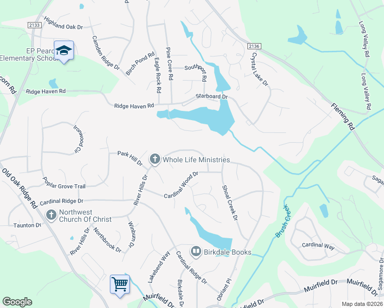 map of restaurants, bars, coffee shops, grocery stores, and more near 6313 River Hills Drive in Greensboro