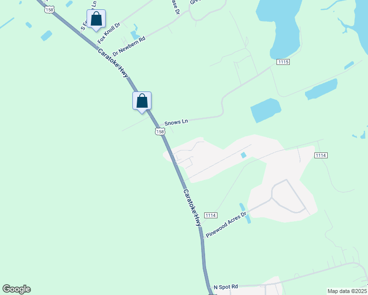 map of restaurants, bars, coffee shops, grocery stores, and more near 113 Wild Geese Court in Powells Point