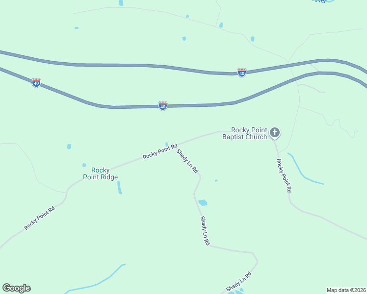 map of restaurants, bars, coffee shops, grocery stores, and more near 7313 Rocky Point Road in Cookeville