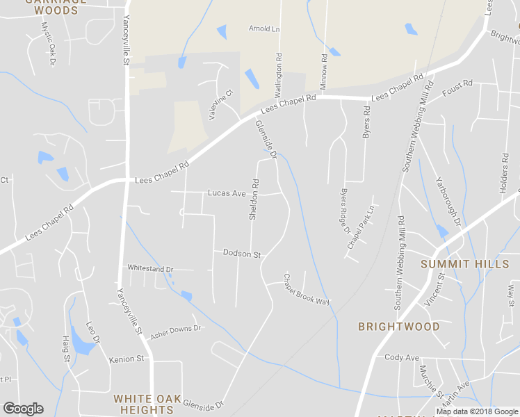 map of restaurants, bars, coffee shops, grocery stores, and more near 2004 Sheldon Road in Greensboro