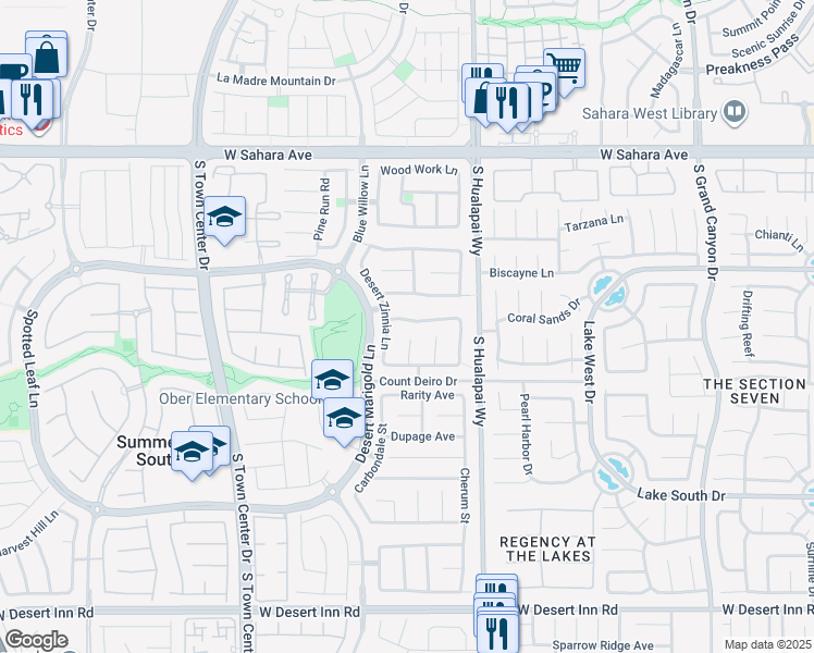 map of restaurants, bars, coffee shops, grocery stores, and more near 10341 Timber Willow Avenue in Las Vegas