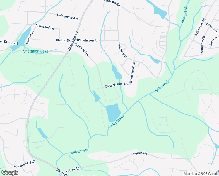 map of restaurants, bars, coffee shops, grocery stores, and more near 3794 Coral Garden Lane in Winston-Salem