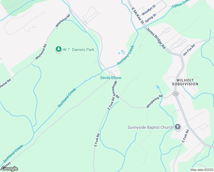 map of restaurants, bars, coffee shops, grocery stores, and more near 1645 Old Asheville Highway in Greeneville