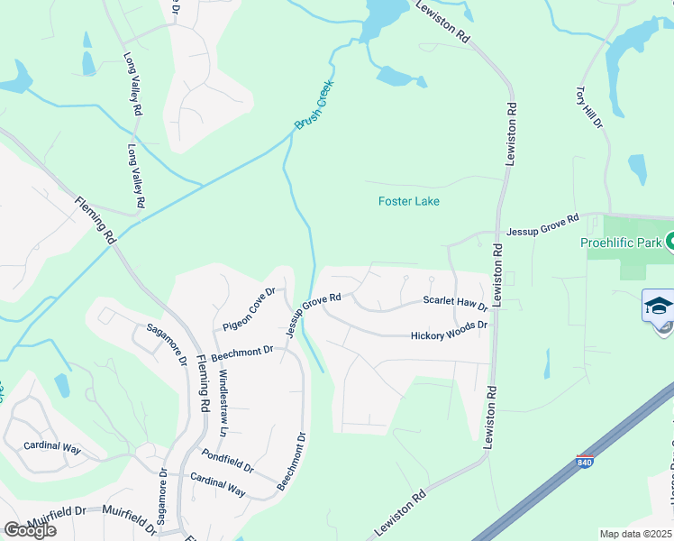 map of restaurants, bars, coffee shops, grocery stores, and more near 5110 Mountain Ash Court in Greensboro