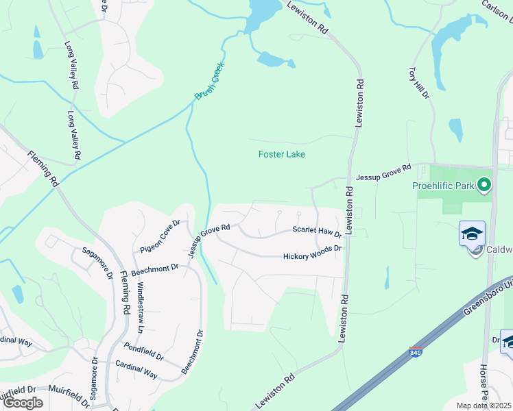 map of restaurants, bars, coffee shops, grocery stores, and more near 5006 Trellis Court North in Greensboro
