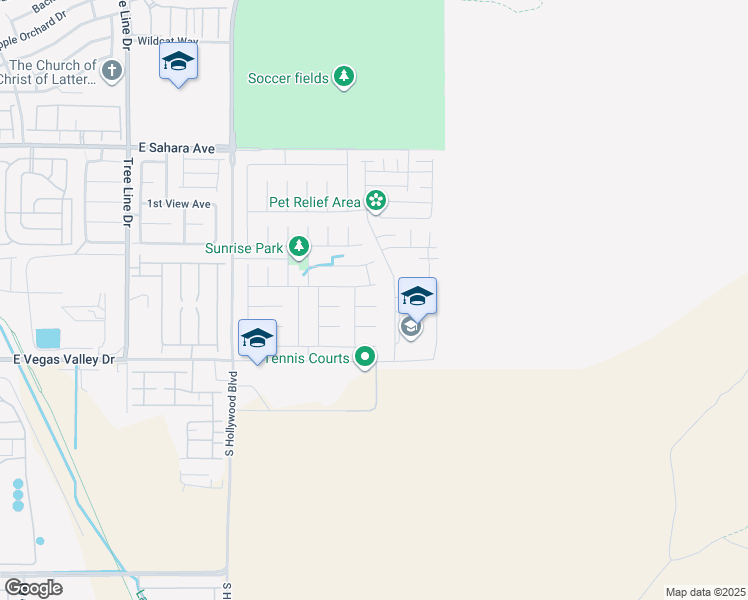 map of restaurants, bars, coffee shops, grocery stores, and more near 6864 Wispy Sky Court in Las Vegas