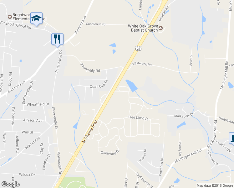 map of restaurants, bars, coffee shops, grocery stores, and more near 4120 U.S. 29 in Greensboro