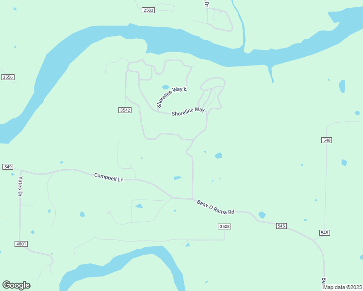 map of restaurants, bars, coffee shops, grocery stores, and more near 18765 Shoreline Way in Fayetteville
