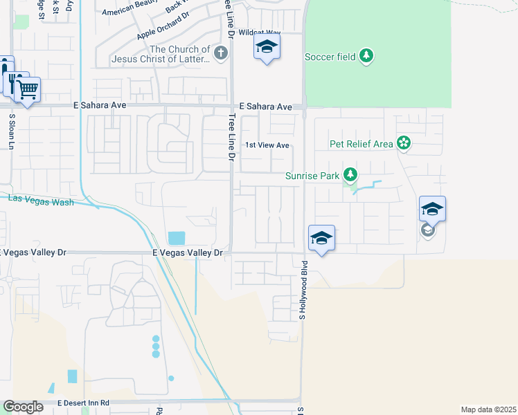 map of restaurants, bars, coffee shops, grocery stores, and more near 2780 Sipe Springs Street in Las Vegas