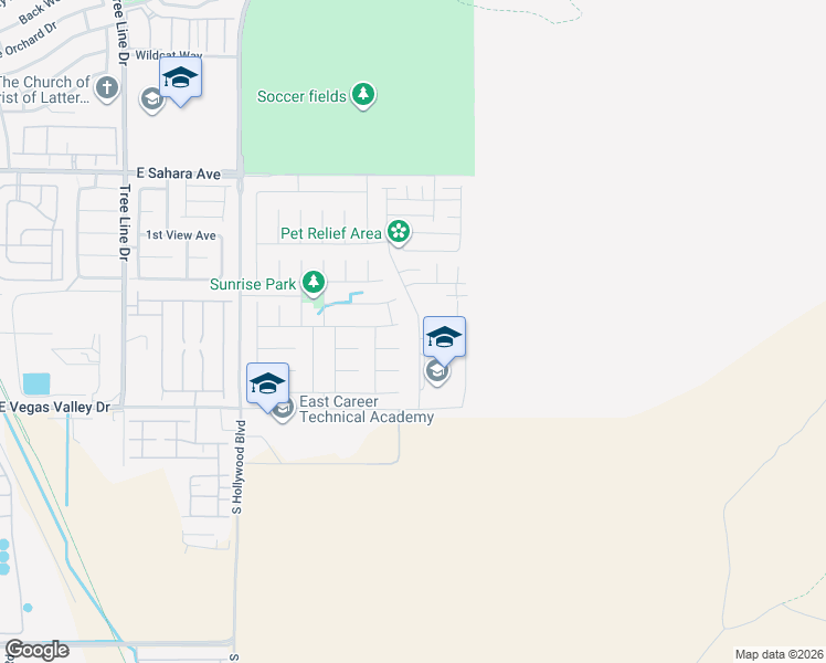 map of restaurants, bars, coffee shops, grocery stores, and more near 2765 Rainbow River Drive in Las Vegas