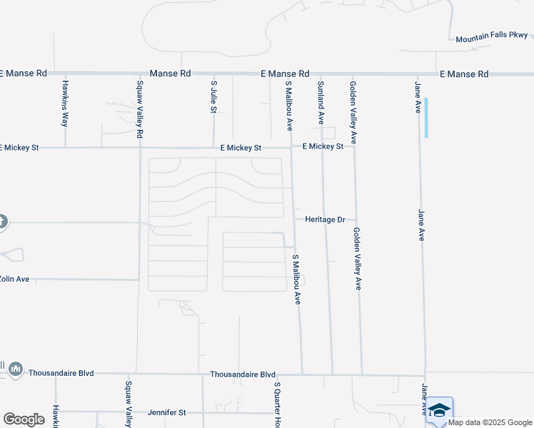 map of restaurants, bars, coffee shops, grocery stores, and more near 3938 Chaffe Avenue in Pahrump
