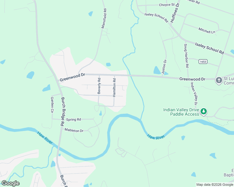 map of restaurants, bars, coffee shops, grocery stores, and more near 2707 Hamilton Road in Burlington