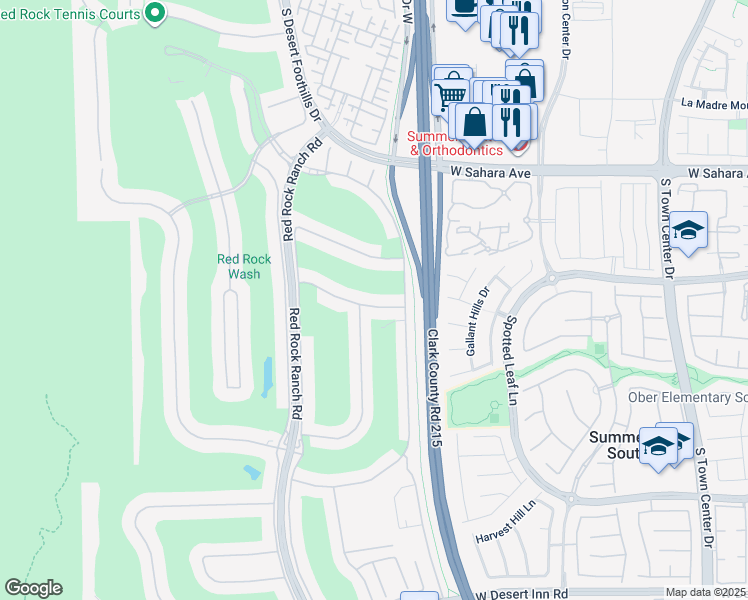 map of restaurants, bars, coffee shops, grocery stores, and more near in Las Vegas