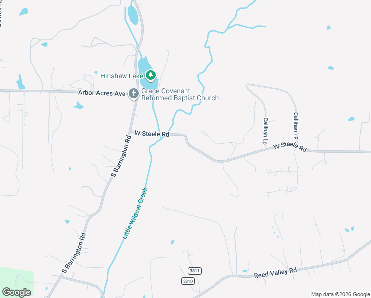 map of restaurants, bars, coffee shops, grocery stores, and more near 369 Steele Road in Springdale