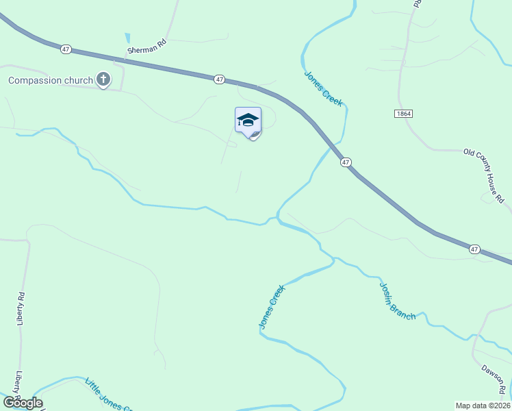 map of restaurants, bars, coffee shops, grocery stores, and more near 3499 Tennessee 47 in Charlotte